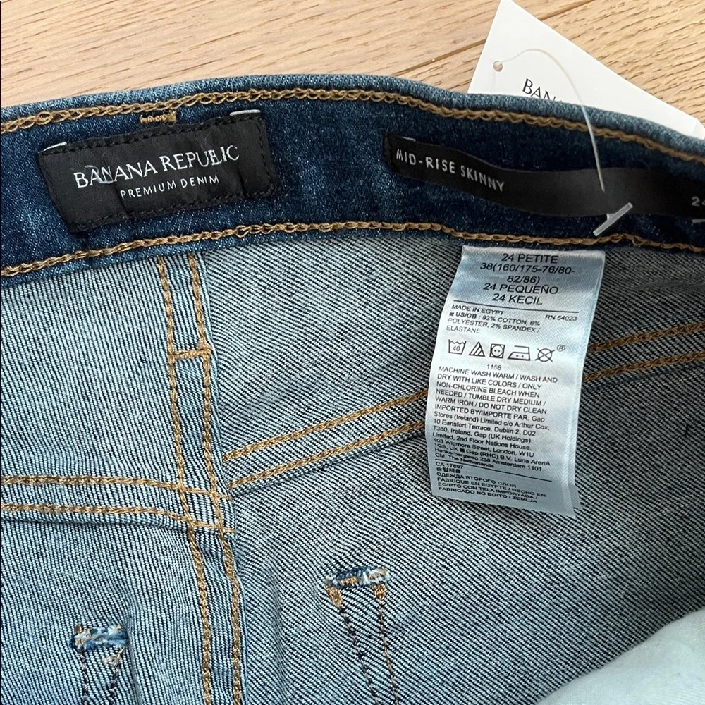 Banana Republic’s Womens Blue Skinny Jeans 24P NWT - Picture 4 of 8